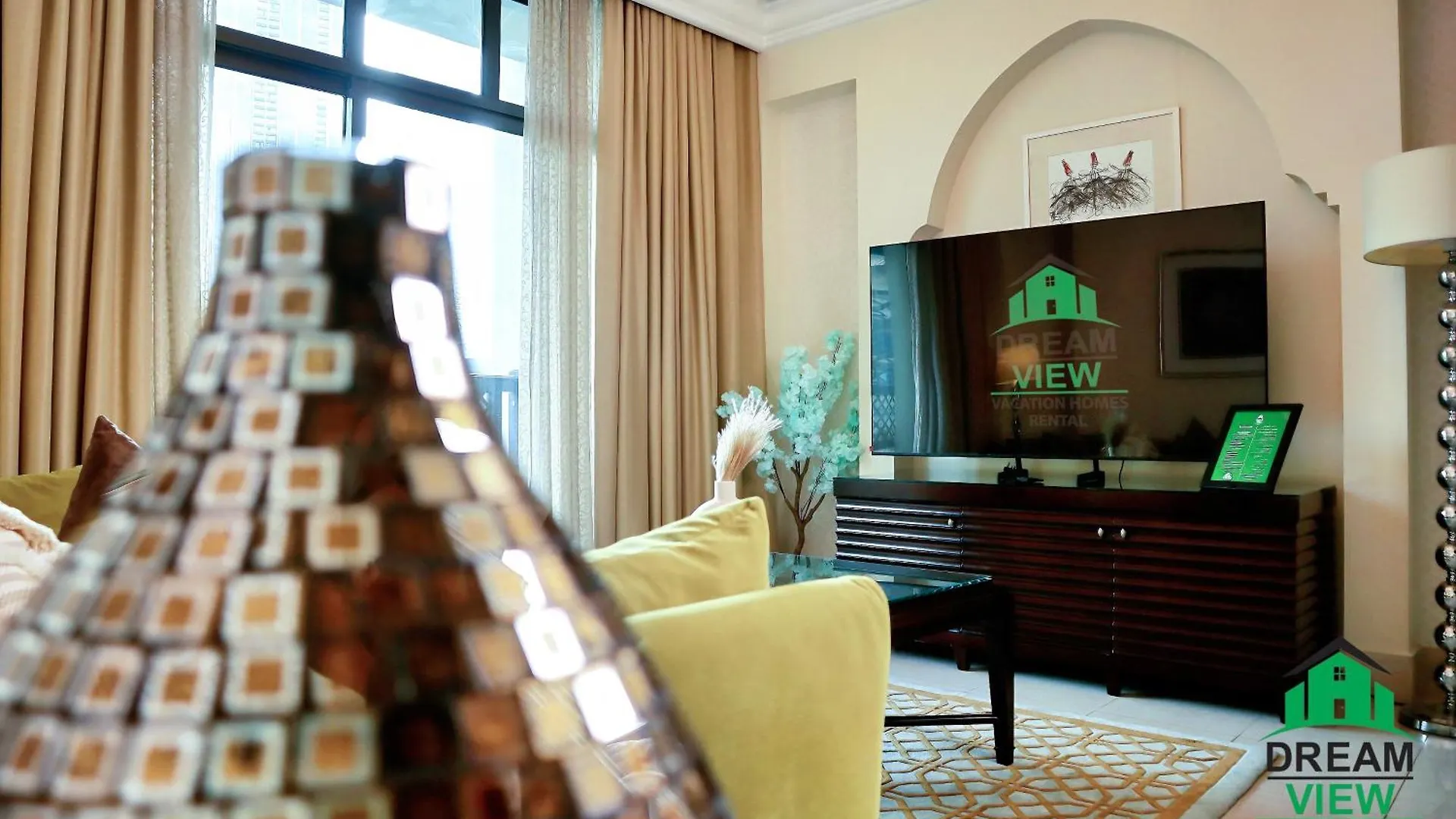 Full View Burj Khalifa And Fountains -Souk Al Bahar- Dream View Holiday Home Rental Dubai